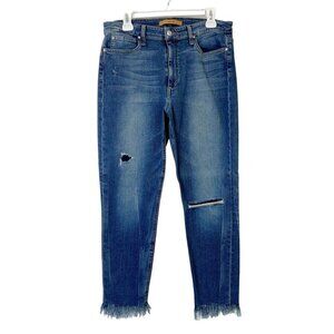 Joes Charlie High Rise Skinny Jeans Womens Size 32 Frayed